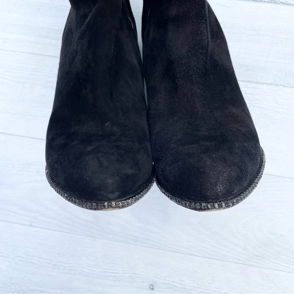 Givenchy Black Suede Wedge Ankle Bootie Size Unknown. See measurements below. - Picture 12 of 15